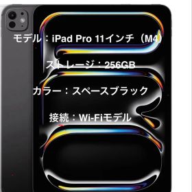 Apple iPad Pro 11インチ M4 256GB Wi-Fiモデル