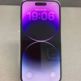 ほぼ未使用 Appleストア版 SIMフリー iPhone14 Pro 128GB ディープパープル色