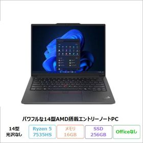 Lenovo ThinkPad E14 Gen 6 ノートPC 21M3CTO1WW Windows11 Pro Ryzen 5 7535HS 16GB SSD256GB 14インチ 再生品Aランク