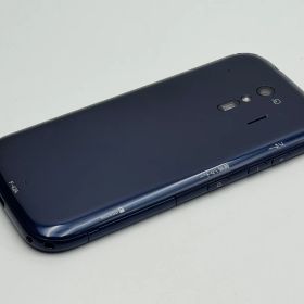 【中古B】らくらくスマートフォン F-42A ネイビー SIMフリー 白ロム