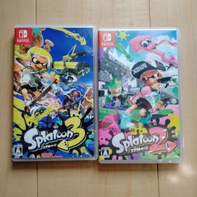 ニンテンドウ(任天堂)のスプラトゥーン3と2(家庭用ゲームソフト)