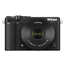 【中古】 Nikon ミラーレス一眼 Nikon1 J5 標準パワーズームレンズキット ブラック J5HPLKBK