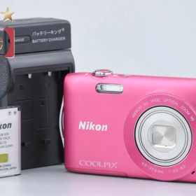 【中古】Nikon ニコン COOLPIX S3300 ストロベリーピンク コンパクトデジタルカメラ