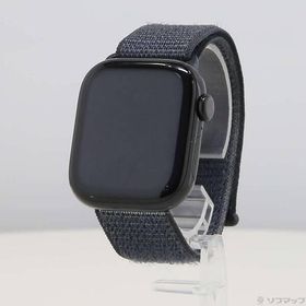 〔中古〕Apple(アップル) Apple Watch Series 10 GPS 42mm ジェットブラックアルミニウムケース インクスポーツループ〔297-ud〕