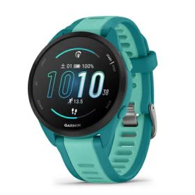 【中古】（新古品）ガーミン(GARMIN) Forerunner 165 Music Turquoise ランニングGPSウォッチ Android/iOS対応 Suica機能搭載 AMOLEDディスプレイ【日本正規品】