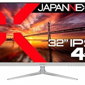 【中古】JAPANNEXT 32インチ モニター 4K UHD 3840x2160解像度 IPS ディスプレイ (/ スピーカー内蔵/ブルーライトカット) JN-IPS321UHD