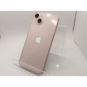 【中古】Apple au 【SIMフリー】 iPhone 13 128GB ピンク MLNE3J/A【川崎駅前】保証期間１ヶ月【ランクC】
