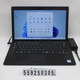 VAIO VJPG11C11N Core i5 8250U 1.6GHz/8GB/256GB(SSD)/13.3W/FHD(1920x1080)/Win11 【中古】