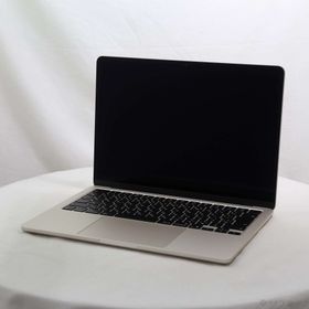 (中古)MacBook Air 13.6-inch Early-2025 MC6A4J/A M4 10コアCPU_10コアGPU 24GB SSD512GB スターライト (15.7 Sequoia)(377-ud)