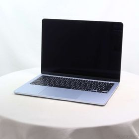 (中古)MacBook Air 13.6-inch Early-2025 MC6V4J/A M4 10コアCPU_10コアGPU 24GB SSD512GB スカイブルー (26.3 Tahoe)(196-ud)