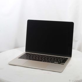 (中古)(展示品) MacBook Air 13.6-inch Early-2025 MW0Y3J/A M4 10コアCPU_8コアGPU 16GB SSD256GB スターライト (26.3 Tahoe)(258-ud)