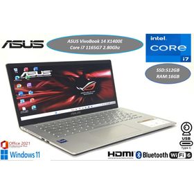エイスース(ASUS)の美品 ASUS VivoBook 14 X1400E 2023年 i7 11世代(ノートPC)