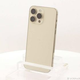 〔中古〕Apple(アップル) iPhone14 Pro Max 256GB ゴールド MQ9D3J／A SIMフリー〔276-ud〕