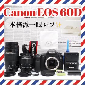 超望遠レンズセット❤️Canon EOS 60D❤️ショット数少✨一眼レフカメラ