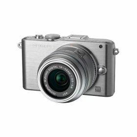 【中古】【1年保証】【美品】OLYMPUS PEN Lite E-PL3 レンズキット シルバー