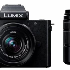 パナソニック(Panasonic) 小型・軽量ミラーレス一眼カメラ ルミックス ダブルズームレンズキット ブラック DC-G100DW-K