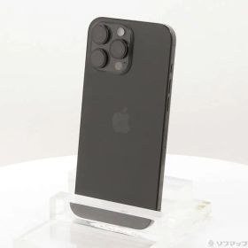 ソフマップ 〔中古品〕 iPhone16 Pro Max 256GB ブラックチタニウム MYWG3J／A SIMフリー【258】