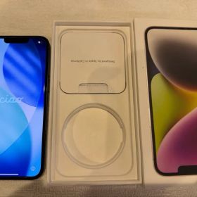 美品Apple iPhone 14 128GBブルー(紺色) 本体修理履歴なし