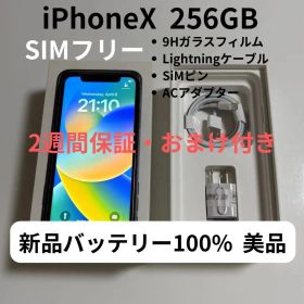 【美品】iPhoneX 256GB スペースグレイ SIMフリー