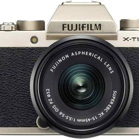 【中古】富士フイルム(FUJIFILM) ミラーレス一眼 X-T100レンズキット シャンパンゴールド X-T100LK-G当店保証30日間 人気モデル 高画質 売れ筋