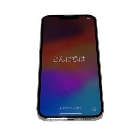 【中古】 Apple MLUF3J/A iPhone 13 Pro 128GB シルバー IMEI 〇 KDDI スマートフォン ジャンク T11150633