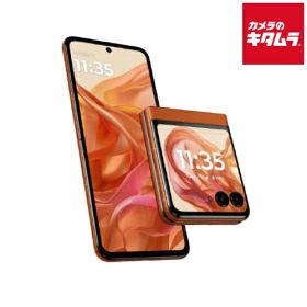 モトローラ motorola razr 50 メイン 6.9インチ/アウト 3.6インチ SIMフリースマートフォン/スプリッツオレンジ PB230002JP Dimensity 7300X/RAM 12GB/ROM 512GB/Android 14 防水 防塵 おサイフケータイ
