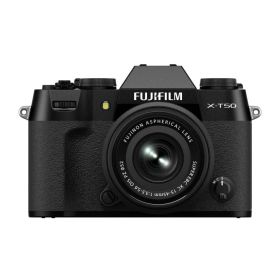 【中古】富士フイルム(FUJIFILM) ミラーレス一眼カメラ X-T50 レンズキット(XF15-45) ブラック F X-T50LK-1545-B当店保証30日間 人気モデル 高画質 売れ筋