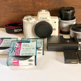 【GWセール】Canon EOS Kiss M ミラーレスカメラ ホワイト