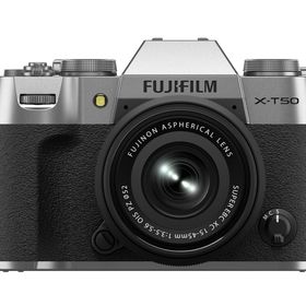 富士フイルム デジタル一眼カメラ FUJIFILM X-T50 XC15-45mmレンズキット 日英2言語設定モデル [シルバー]