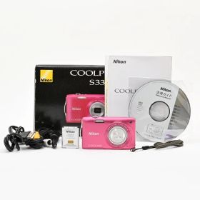 ＜良品＞ Nikon COOLPIX S3300 ストロベリーピンク｜コンパクトデジタルカメラ｜軽量スリム｜可愛いカラー｜動作良好