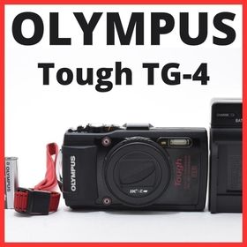 B18[7276]7 OLYMPUS Tough TG-4 ブラック レンズバ(コンパクトデジタルカメラ)