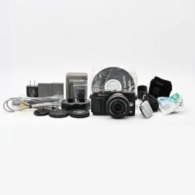 ＜良品＞ OLYMPUS PEN E-PL7 14-42mm EZ レンズキット ブラック｜シャッター数3,147回｜自撮り対応可動液晶｜軽量ミラーレス｜付属品多数