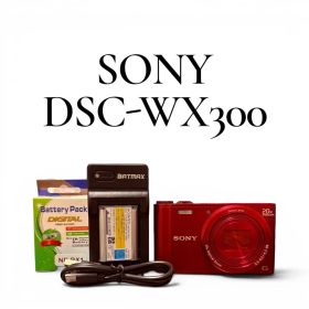 美品 付属品充実 SONY Cyber-shot DSC-WX300 レッド