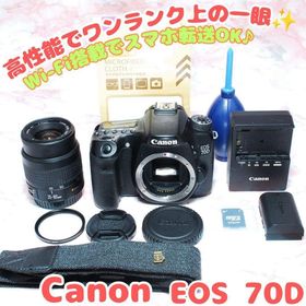 キヤノン(Canon)の✨Canon EOS 70D✨撮影→即スマホ転送 バリアングルで自由に撮れる(デジタル一眼)