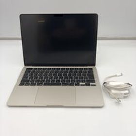 中古 Apple MacBook Air 13インチ 2022 (M2 8CPU 8GPU/8GB/256GB) スターライト MLY13J/A 5160000670 状態： C:並品