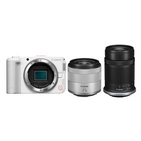CANON キヤノン EOS R50 V(ホワイト)ダブルズームキット ミラーレスカメラ 6896C009