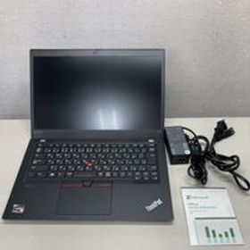 中古 LENOVO ThinkPad X13 MSO (AMD Ryzen 5 Pro 4650U 2.10GHz/32GB DDR4 (PC4)/SSD256GB/-/オンボード/13.3/1920x1080/Wi-Fi/WEBCAM/W11P/Microsoft Office Home and Business 2024) 190580 状態： B:良品