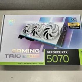 中古 MSI GeForce RTX 5070 12G GAMING TRIO OC WHITE (RTX5070 12G) 3330003349 状態： B:良品