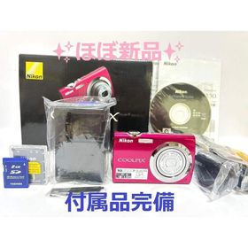 ニコン(Nikon)の【ほぼ新品・付属品完備】 Nikon COOLPIX S230 ローズレッド(コンパクトデジタルカメラ)