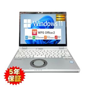 【訳あり：バッテリ消耗】【軽量タッチ】 Panasonic Let's note CF-QV8 第8世代 Core i5 8365U/1.60GHz 8GB SSD2TB M.2 Windows11 64bit WPSOffice 12インチ WQXGA+ カメラ 無線LAN 中古パソコン ノートパソコン モバイルノート PC Notebook 【中古】