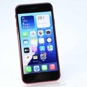 【純正電池81%】au SIMフリー iPhone SE 第２世代 64GB レッド