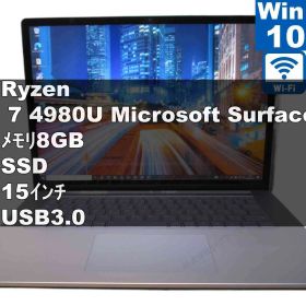 Microsoft Surface Laptop 4 1953【SSD搭載】 AMD Ryzen 7 【Windows10 Home】 ／充電可／Wi-Fi／長期保証 [96228]