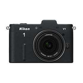 Nikon ミラーレス一眼カメラ Nikon 1 (ニコンワン) V1 (ブイワン) 薄型レンズキット ブラックN1 V1ULK BK g6bh9ry(ミラーレス一眼)