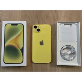 アップル(Apple)の【極美品】iPhone 14 Plus イエロー 128GB 未使用純正ケーブル(スマートフォン本体)