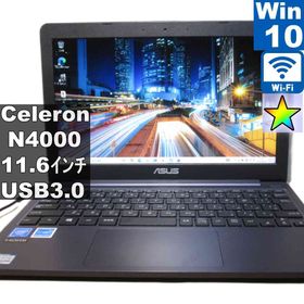 【中古】 ASUS E203MA-4000G Celeron N4000 1.1GHz Windows10 Home 充電可 Wi-Fi 長期保証 [96240]