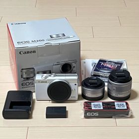 Canon ミラーレス一眼カメラ EOS M200 ダブルレンズキット ホワイト
