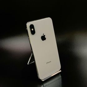 アップル(Apple)の【最速発送】Apple iPhone iPhone X 256GB シルバー docomo【難有】(スマートフォン本体)