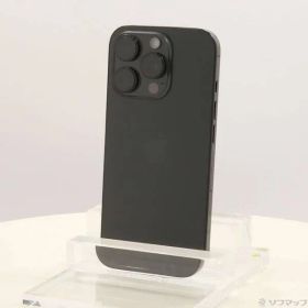 ソフマップ 〔中古品〕 iPhone16 Pro 256GB ブラックチタニウム MYN03J／A SIMフリー【262】