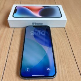 iPhone14 128GB ブルー SIMフリー バッテリー82% 美品