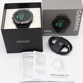 ガーミン(GARMIN)の【新品】GARMIN Forerunner 970 010-02969-50 Black ゴルフナビ スマートウォッチ ガーミン フォアランナー 本体(腕時計(デジタル))